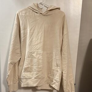 American Eagle Outfitters Cream Hoodie Sweater